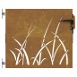 vidaXL Gartentor 85x100 cm Cortenstahl Gras-Design vidaXL Gartentor 85x100 cm Cortenstahl Gras-Design