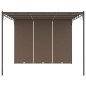 vidaXL Gartenpavillon mit Seitenvorhang 3x3x2,25 m Taupe vidaXL Gartenpavillon mit Seitenvorhang 3x3x2,25 m Taupe