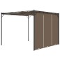 vidaXL Gartenpavillon mit Seitenvorhang 3x3x2,25 m Taupe vidaXL Gartenpavillon mit Seitenvorhang 3x3x2,25 m Taupe