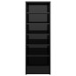 vidaXL Schuhschrank Hochglanz-Schwarz 31,5x35x90 cm Holzwerkstoff vidaXL Schuhschrank Hochglanz-Schwarz 31,5x35x90 cm Holzwerkstoff