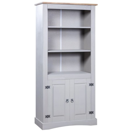 vidaXL Buffetschrank Mexiko-Stil Kiefernholz Grau 80x40x170 cm