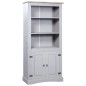 vidaXL Buffetschrank Mexiko-Stil Kiefernholz Grau 80x40x170 cm vidaXL Buffetschrank Mexiko-Stil Kiefernholz Grau 80x40x170 cm