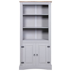 vidaXL Buffetschrank Mexiko-Stil Kiefernholz Grau 80x40x170 cm