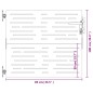 vidaXL Gartentor 85x100 cm Cortenstahl Quadratisches Design vidaXL Gartentor 85x100 cm Cortenstahl Quadratisches Design