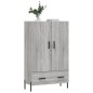 vidaXL Highboard Grau Sonoma 69,5x31x115 cm Holzwerkstoff vidaXL Highboard Grau Sonoma 69,5x31x115 cm Holzwerkstoff