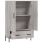 vidaXL Highboard Grau Sonoma 69,5x31x115 cm Holzwerkstoff vidaXL Highboard Grau Sonoma 69,5x31x115 cm Holzwerkstoff