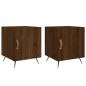 vidaXL Nachttische 2 Stk. Braun Eichen-Optik 40x40x50 cm Holzwerkstoff vidaXL Nachttische 2 Stk. Braun Eichen-Optik 40x40x50 cm Holzwerkstoff
