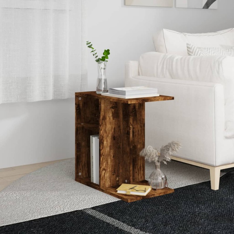 vidaXL Beistelltisch Räuchereiche 50x30x50 cm Holzwerkstoff vidaXL Beistelltisch Räuchereiche 50x30x50 cm Holzwerkstoff