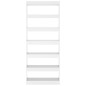 vidaXL Bücherregal/Raumteiler Hochglanz-Weiß 80x30x198cm Holzwerkstoff vidaXL Bücherregal/Raumteiler Hochglanz-Weiß 80x30x198cm Holzwerkstoff