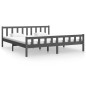 vidaXL Massivholzbett Grau 200x200 cm vidaXL Massivholzbett Grau 200x200 cm