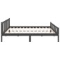 vidaXL Massivholzbett Grau 200x200 cm vidaXL Massivholzbett Grau 200x200 cm