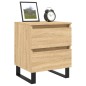 vidaXL Nachttisch Sonoma-Eiche 40x35x50 cm Holzwerkstoff vidaXL Nachttisch Sonoma-Eiche 40x35x50 cm Holzwerkstoff