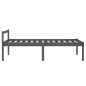 vidaXL Massivholzbett Grau Kiefer 90x200 cm vidaXL Massivholzbett Grau Kiefer 90x200 cm