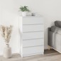 vidaXL Schubladenschrank Weiß 60x36x103 cm Holzwerkstoff vidaXL Schubladenschrank Weiß 60x36x103 cm Holzwerkstoff