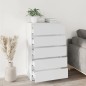 vidaXL Schubladenschrank Weiß 60x36x103 cm Holzwerkstoff vidaXL Schubladenschrank Weiß 60x36x103 cm Holzwerkstoff