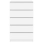 vidaXL Schubladenschrank Weiß 60x36x103 cm Holzwerkstoff vidaXL Schubladenschrank Weiß 60x36x103 cm Holzwerkstoff