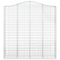vidaXL Gabione mit Hochbogen 200x30x200/220 cm Verzinktes Eisen vidaXL Gabione mit Hochbogen 200x30x200/220 cm Verzinktes Eisen