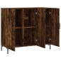 vidaXL Sideboard Räuchereiche 90x34x80 cm Holzwerkstoff vidaXL Sideboard Räuchereiche 90x34x80 cm Holzwerkstoff