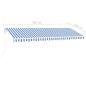 vidaXL Standmarkise Automatisch 500x350 cm Blau & Weiß vidaXL Standmarkise Automatisch 500x350 cm Blau & Weiß