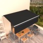 vidaXL Gelenkarmmarkise mit Rollo 5x3 m Anthrazit vidaXL Gelenkarmmarkise mit Rollo 5x3 m Anthrazit