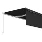 vidaXL Gelenkarmmarkise mit Rollo 5x3 m Anthrazit vidaXL Gelenkarmmarkise mit Rollo 5x3 m Anthrazit