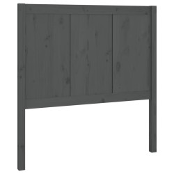 vidaXL Kopfteil Grau 95,5x4x100 cm Massivholz Kiefer