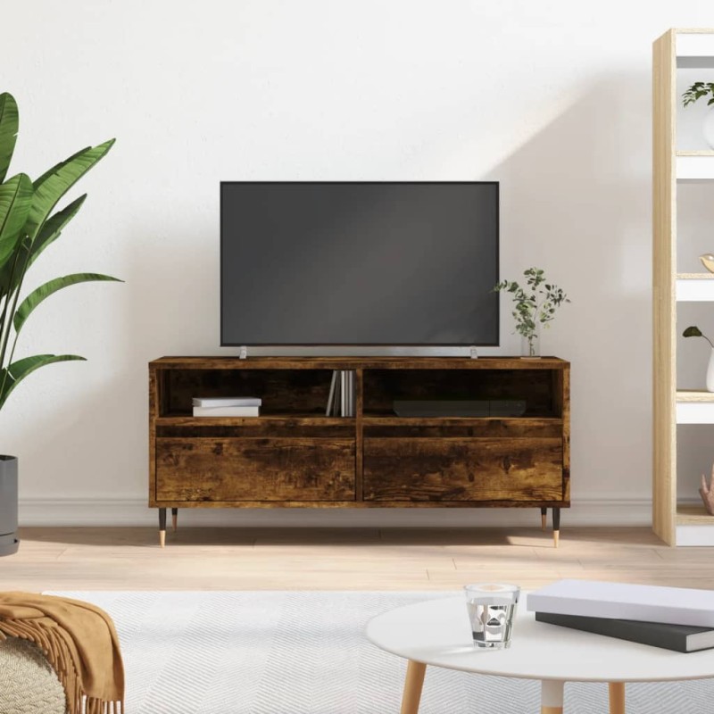 vidaXL TV-Schrank Räuchereiche 100x34,5x44,5 cm Holzwerkstoff vidaXL TV-Schrank Räuchereiche 100x34,5x44,5 cm Holzwerkstoff