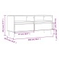 vidaXL TV-Schrank Räuchereiche 100x34,5x44,5 cm Holzwerkstoff vidaXL TV-Schrank Räuchereiche 100x34,5x44,5 cm Holzwerkstoff