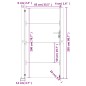 vidaXL Gartentor 105x205 cm Cortenstahl vidaXL Gartentor 105x205 cm Cortenstahl