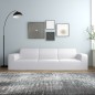 vidaXL Stretch Sofahusse 4-Sitzer Weiß Polyester-Jersey vidaXL Stretch Sofahusse 4-Sitzer Weiß Polyester-Jersey