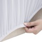 vidaXL Stretch Sofahusse 4-Sitzer Weiß Polyester-Jersey vidaXL Stretch Sofahusse 4-Sitzer Weiß Polyester-Jersey