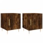 vidaXL Nachttische 2 Stk. Räuchereiche 40x40x50 cm Holzwerkstoff vidaXL Nachttische 2 Stk. Räuchereiche 40x40x50 cm Holzwerkstoff