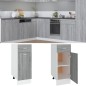vidaXL Unterschrank mit Schublade Grau Sonoma 30x46x81,5 cm vidaXL Unterschrank mit Schublade Grau Sonoma 30x46x81,5 cm
