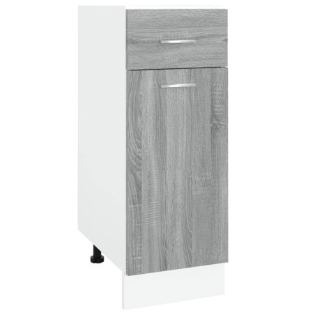 vidaXL Unterschrank mit Schublade Grau Sonoma 30x46x81,5 cm