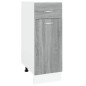 vidaXL Unterschrank mit Schublade Grau Sonoma 30x46x81,5 cm vidaXL Unterschrank mit Schublade Grau Sonoma 30x46x81,5 cm