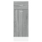 vidaXL Unterschrank mit Schublade Grau Sonoma 30x46x81,5 cm vidaXL Unterschrank mit Schublade Grau Sonoma 30x46x81,5 cm