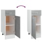 vidaXL Unterschrank mit Schublade Grau Sonoma 30x46x81,5 cm vidaXL Unterschrank mit Schublade Grau Sonoma 30x46x81,5 cm