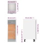 vidaXL Unterschrank mit Schublade Grau Sonoma 30x46x81,5 cm vidaXL Unterschrank mit Schublade Grau Sonoma 30x46x81,5 cm