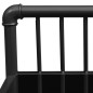 vidaXL Nachttisch Schwarz 45x34,5x62,5 cm Metall und Glas vidaXL Nachttisch Schwarz 45x34,5x62,5 cm Metall und Glas