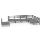 vidaXL 7-tlg. Garten-Lounge-Set Massivholz Kiefer Grau vidaXL 7-tlg. Garten-Lounge-Set Massivholz Kiefer Grau