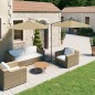 vidaXL Doppel-Sonnenschirm mit Stahlmast Taupe 600 cm vidaXL Doppel-Sonnenschirm mit Stahlmast Taupe 600 cm