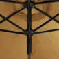 vidaXL Doppel-Sonnenschirm mit Stahlmast Taupe 600 cm vidaXL Doppel-Sonnenschirm mit Stahlmast Taupe 600 cm