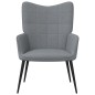 vidaXL Relaxsessel Hellgrau Stoff vidaXL Relaxsessel Hellgrau Stoff