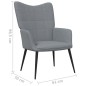 vidaXL Relaxsessel Hellgrau Stoff vidaXL Relaxsessel Hellgrau Stoff