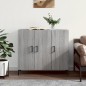 vidaXL Sideboard Grau Sonoma 90x34x80 cm Holzwerkstoff vidaXL Sideboard Grau Sonoma 90x34x80 cm Holzwerkstoff