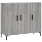 vidaXL Sideboard Grau Sonoma 90x34x80 cm Holzwerkstoff vidaXL Sideboard Grau Sonoma 90x34x80 cm Holzwerkstoff
