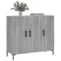 vidaXL Sideboard Grau Sonoma 90x34x80 cm Holzwerkstoff vidaXL Sideboard Grau Sonoma 90x34x80 cm Holzwerkstoff