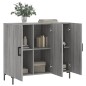vidaXL Sideboard Grau Sonoma 90x34x80 cm Holzwerkstoff vidaXL Sideboard Grau Sonoma 90x34x80 cm Holzwerkstoff