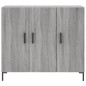 vidaXL Sideboard Grau Sonoma 90x34x80 cm Holzwerkstoff vidaXL Sideboard Grau Sonoma 90x34x80 cm Holzwerkstoff