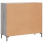 vidaXL Sideboard Grau Sonoma 90x34x80 cm Holzwerkstoff vidaXL Sideboard Grau Sonoma 90x34x80 cm Holzwerkstoff